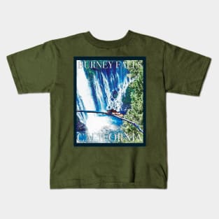 Burney Falls, CA Poster Kids T-Shirt